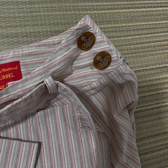 Vivienne Westwood - Candy Striped Assymetrical Pleated Skirt - Picture 3 of 11